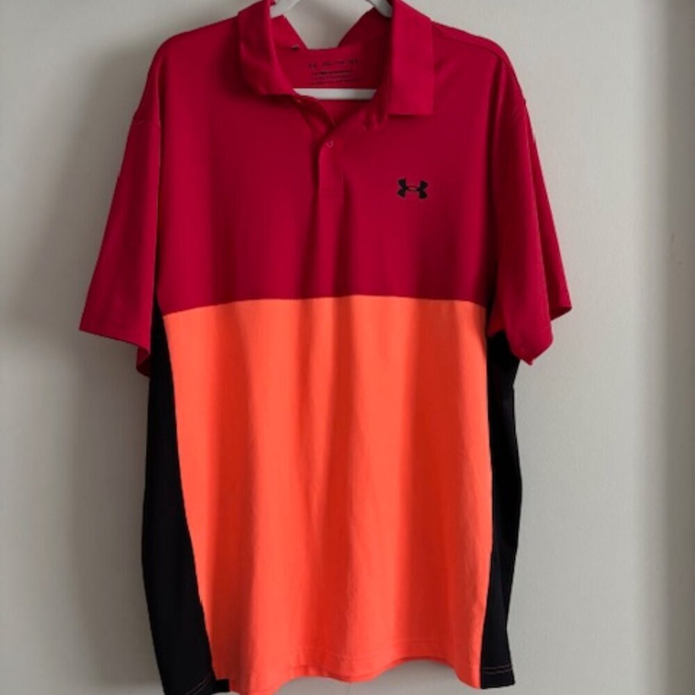 Under Armour Mens Performance Color Blocked Polo XXL